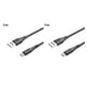 thumbnail image 4 of Cateissary Cable de carga Cable USB tipo C rápido Cable de datos Nylon trenzado Cable de teléfono móvil Accesorio Negro 1M 2Conjunto, 4 of 6