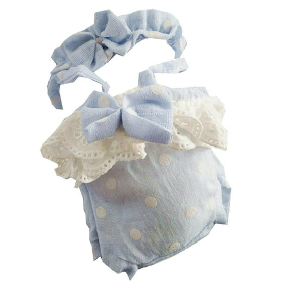 Kokiya 2pcs Cute Clothes for 10 - 11inch Doll Rompers Headband Suit