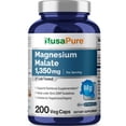 thumbnail image 1 of Suplemento de malato de magnesio NusaPure 1350 mg 200 cápsulas, 1 of 9