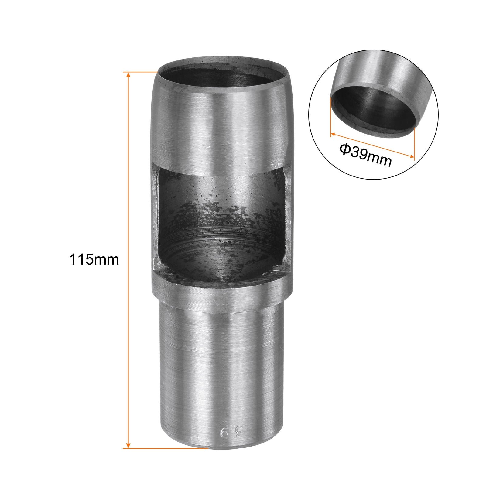 Uxcell Hollow  Punch Tool 39mm Hole Punch Carbon Steel for Watch Belts Leather