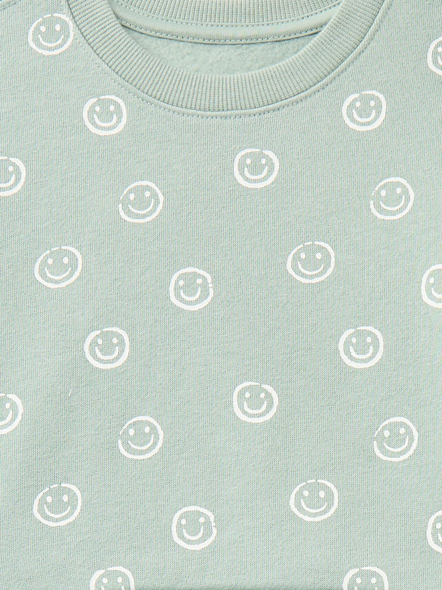 Wonder Nation Baby Boys Fleece Top and Pants Set, 2-Piece, Sizes 6M-24M