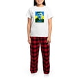 thumbnail image 4 of CafePress - Ukrainian President Zelenskyy Ukraine Flag Pajamas - Women's Short Sleeve Print T-Shirt and Pants Light Cotton Pajama Set, 4 of 7
