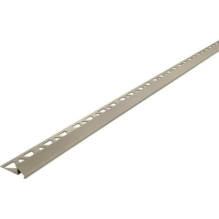 

1 PK M-D Building Products 3/8 In. x 8 Ft. Pewter Tile Edging Reducer