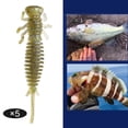 thumbnail image 1 of 5 uds señuelos cebos de aparejos s de , anzuelos señuelo equipo de suave señuelos accesorios de Amarillo sucio Macarena Señuelos de pesca blandos, 1 of 8