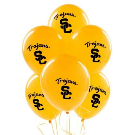 NCAA USC Trojans Gold 10Pack 11'' Round Latex Party Balloons