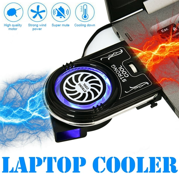 Universal Laptop PC Cooler Exhaust Cooling Fan Heat Dissipation High