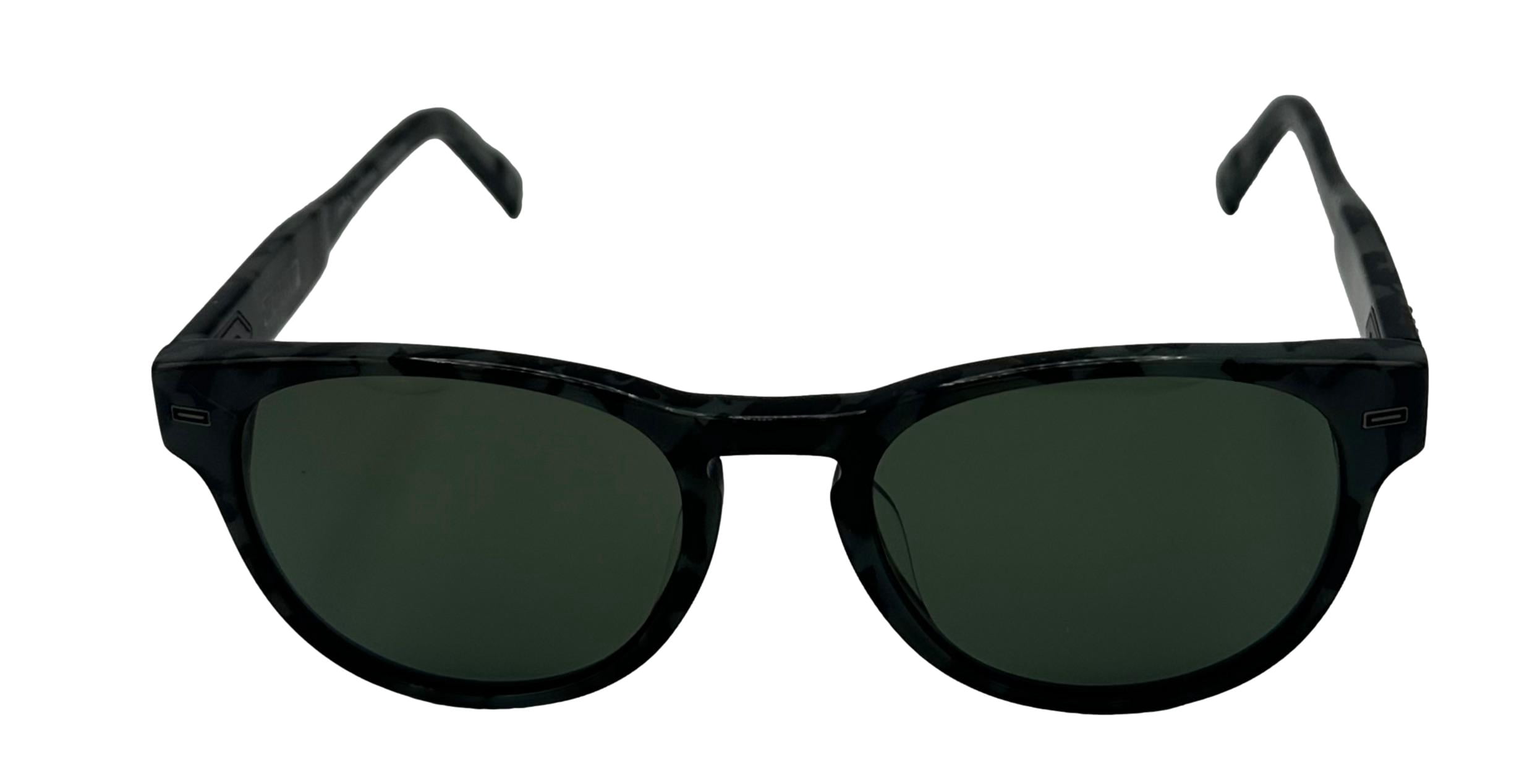John Varvatos Mens Round Plastic Smoke Tortoise Polarized Sunglass V532