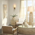 thumbnail image 4 of Jamie Young Co Kauai 2-Light Coastal Rattan & Linen Floor Lamp in Natural/White, 4 of 4