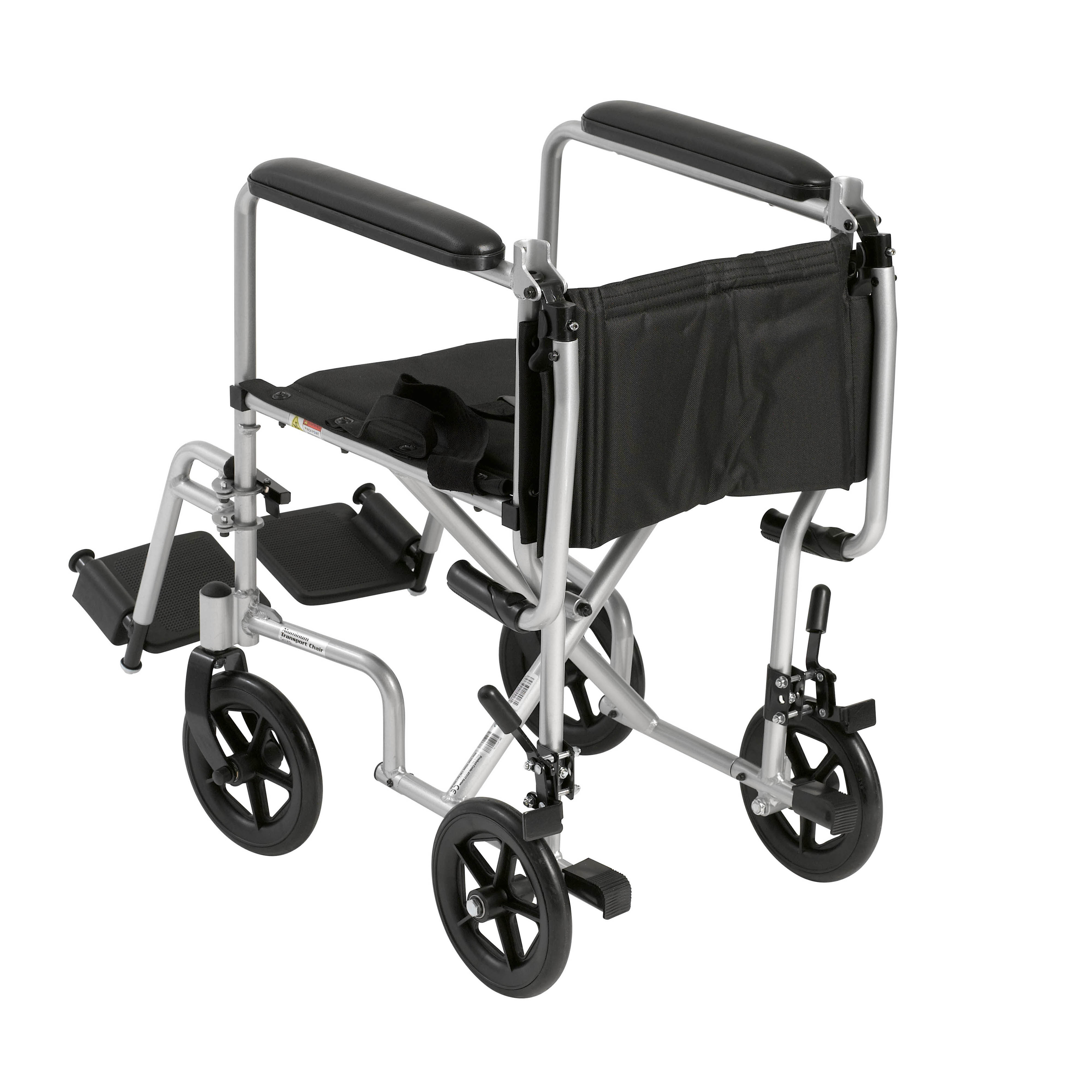 Drive Medical Lightweight Transport Wheelchair, 19" Seat, Silver - image 3 of 6
