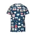 thumbnail image 6 of Honeii Dental Print Youth Short Sleeve T-Shirt,Boys Athletic Shirt,Quick Dry Short Sleeve Performance Moisture Wicking T Shirt, 6 of 6
