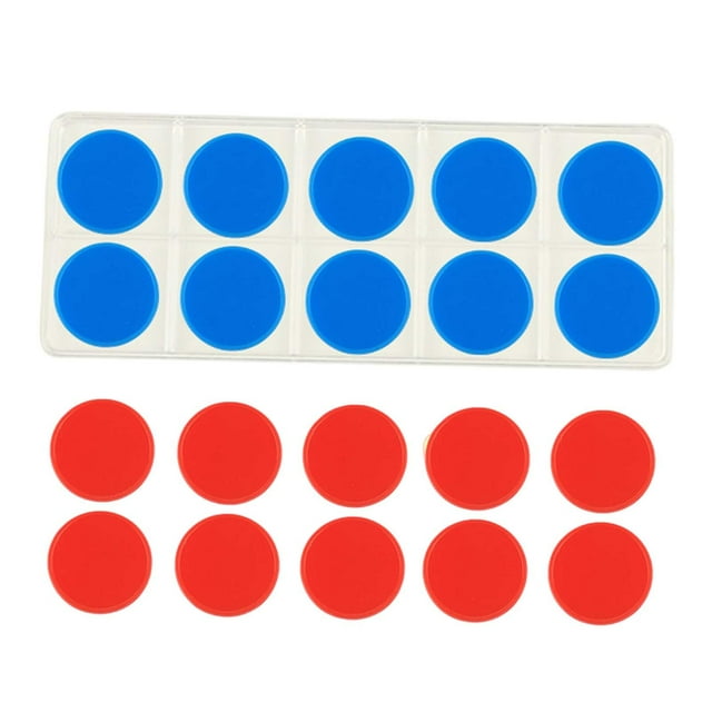 HILABEE Ten Frame Classroom Set Math Counters Toy Counting Chips Party Supplies Teaching 1 Set