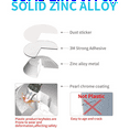 thumbnail image 3 of Adhesive Security Plate with Slot for Cables to Lock Down Laptops, Tablets, Monitors and Other Devices (Silver 4 Pack), 3 of 8