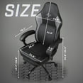 thumbnail image 3 of Bossin Big and Tall Gaming Chair 400lb Weight Capacity,Gamer Chairs for Adults,Video Game Chair wth Footrest,Racing Style Computer Gamer Chair with Headrest and Lumbar Support, 3 of 7
