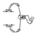 thumbnail image 2 of Recoppa Compatible with Apple Watch Band 38mm 40mm 41mm 42mm 44mm 45mm 49mm iWatch Series 8/7/6/5/4/3/2/1/SE/Ultra, Women Bling Diamond Bracelet Rhinestone Wristband Metal Strap, 2 of 6