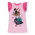 thumbnail image 1 of Kid Girls Dress Cartoon Printed Tank Tops Sleep Dress With Short Flounce Sleeves, 1 of 4