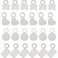thumbnail image 1 of 36pcs Sublimation Blank Keychain Heat Transfer Keychain DoubleSide DIY MDF Key Tag Pendant Ornament with Key Ring for Heat Press Bags Decor Jewelry Making Supplies, 1 of 8