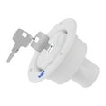 thumbnail image 1 of jinwen RV Gravitation Waters Fill Cap 2 Keys Water Filling Port for RV Trailer White, 1 of 9