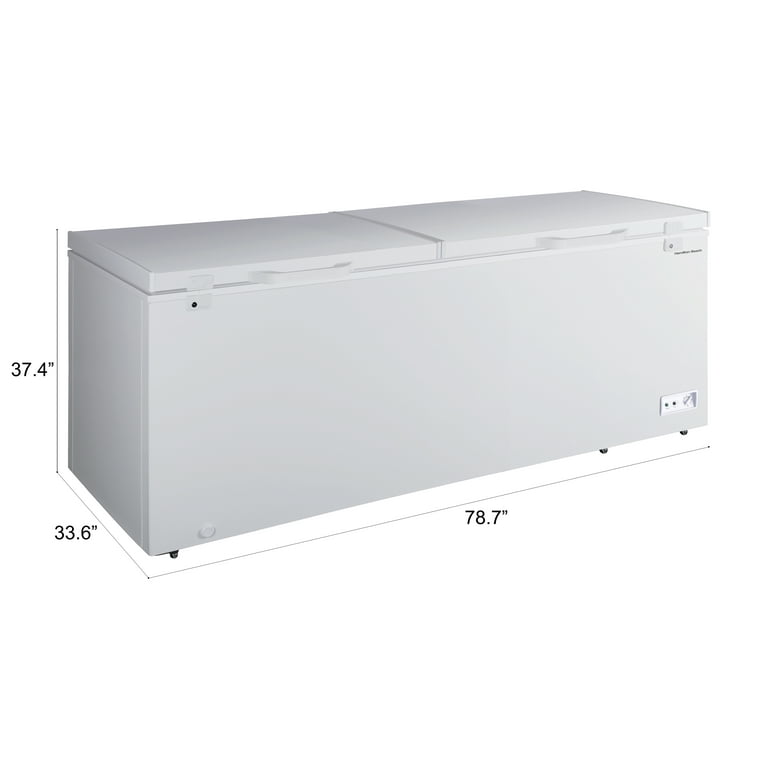 Hamilton Beach 30 Cu Ft Chest Freezer, White – Large Capacity