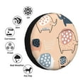 thumbnail image 4 of Yiaed Cute Ink Drawn Elephants Print Tire Wheel Cover, Waterproof Spare Tire Cover Fit for Jeep, Truck,Trailer, RV, SUV, Camper and Most Vehicle-16 inch, 4 of 6