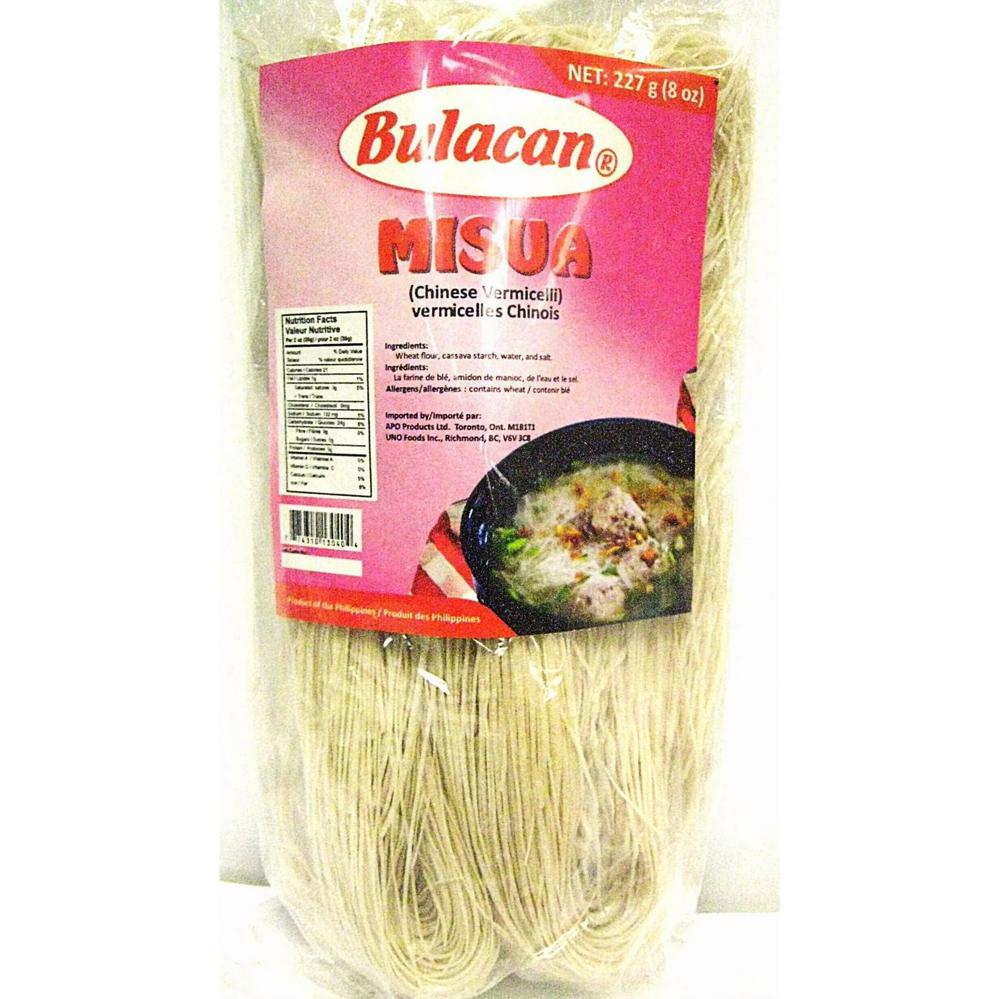 Bulacan Misua (Chinese Vermicelli) 227g per Bag, contains Wheat, Bulacan  Misua - Walmart.ca