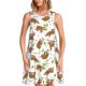 thumbnail image 1 of Balery Cute Sloth Vestidos de verano para mujer con estampado: vestido holgado sin mangas, vestido playero informal y cómodo para días calurosos., 1 of 7