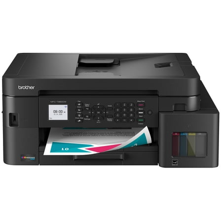 Brother INKvestment Tank 980 MFC-T980DW Wireless and Ethernet Color Inkjet All-in-One Printer with Multipurpose Tray and Up to 3 Years of Ink In-Box and 3-year Limited Warranty