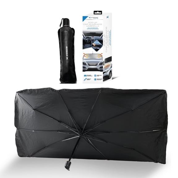 Xtreme Auto Pop-up Car Sunshade Umbrella for Windshield - Daily Sun Protection, Compact & Easy Storage, Reflective Material, Fits Most Vehicles