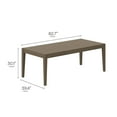 thumbnail image 4 of Modway Northlake 7-Piece Outdoor Patio Teak Wood Dining Set in Weathered Gray White, 4 of 8