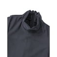 thumbnail image 6 of TiaoBug Kids Girls Full Length Bodysuit Unitards Solid Gymnastics Leotard 3-16 Dark Gray 4-5, 6 of 7