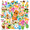 3A, variant on 35pcs-50pcs Colorful Stationery Stickers Tropical Kids Stickers Toy Summer Beach Graffiti Decals for Luggage Notebooks Suitcase