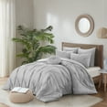 thumbnail image 2 of Grace Living Darion 7pc Full/Queen Comforter Set, Grey, 2 of 10