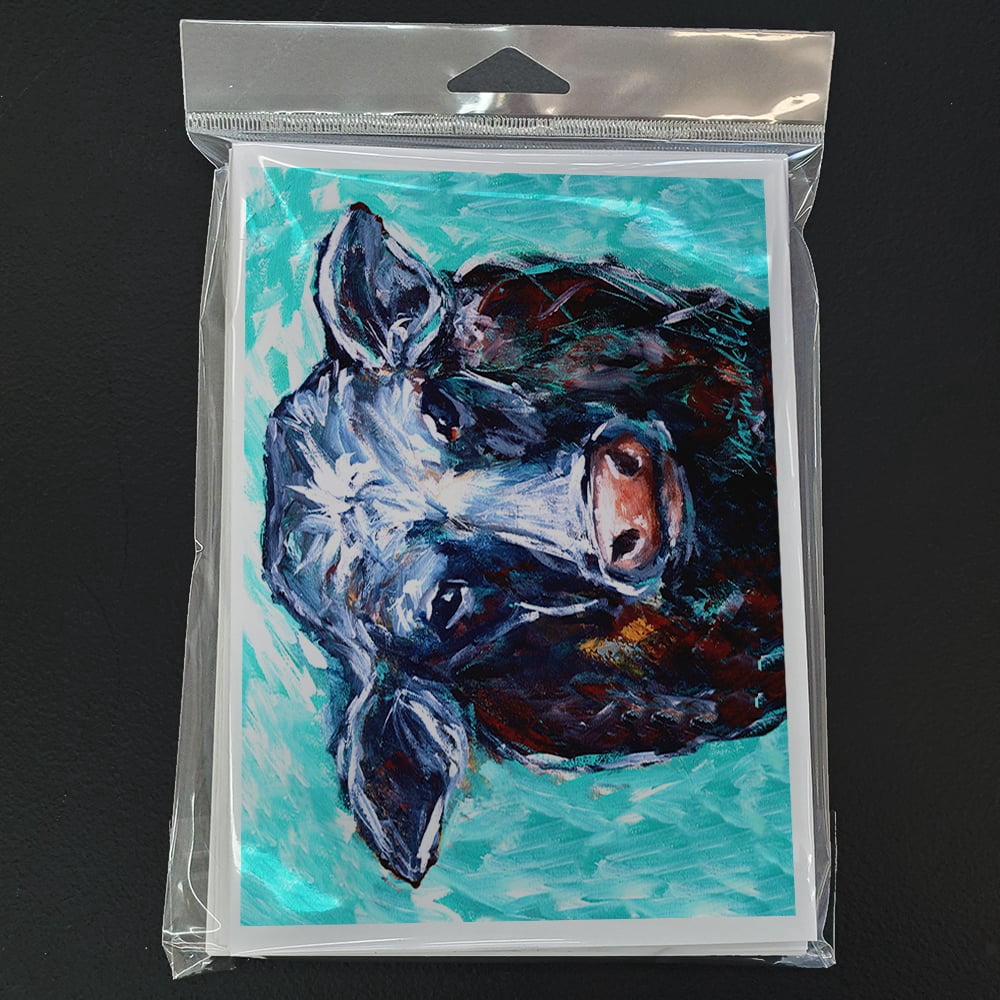 Moo Cow Greeting Cards Pack of 8 7 in x 5 in