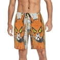 thumbnail image 6 of Relaxed fit printed pajama bottoms, sizes S to XXL An Cat with Yellow Eyes, 6 of 7
