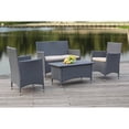 thumbnail image 2 of Safavieh Figueroa Outdoor Contemporary 4 Piece Set with Cushion, 2 of 11