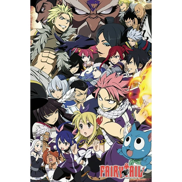 Fairy Tail Tv Show Poster Print Characters Fairy Tail Vs Other Guilds Walmart Com Walmart Com