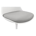 thumbnail image 7 of Aron Living Rose 17.5" Plastic and Metal Dining Chair in Gray, 7 of 7