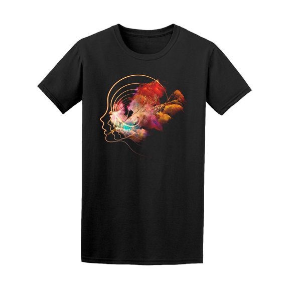 Orbits Of The Mind Surreal Leaf Tee Men's -Image by Shutterstock