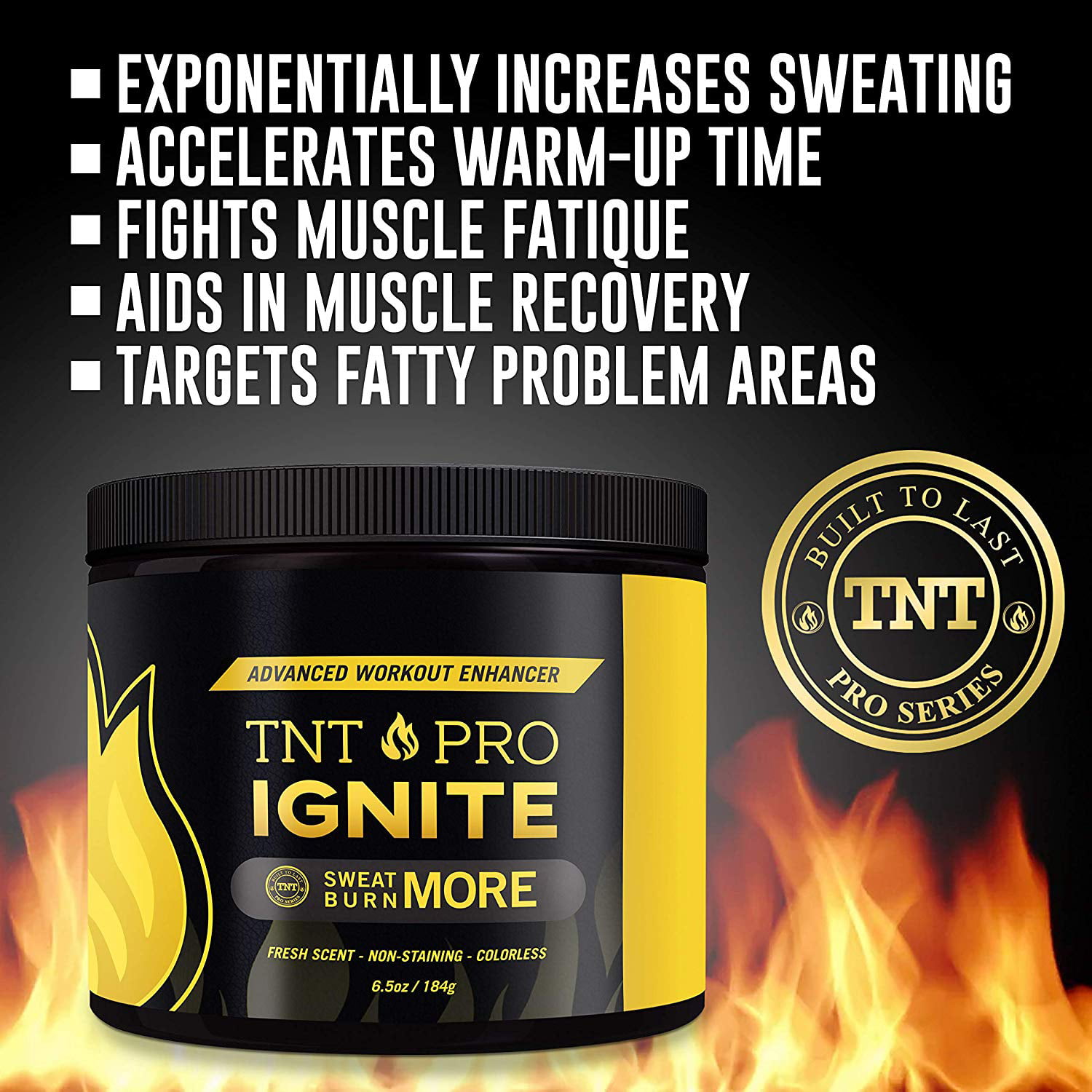 6.5 oz Jar TNT Pro Series Fat Burning Cream for Belly â‚¬â€œ TNT Pro Ignite Sweat Cream for Women and Men â‚¬â€œ Thermogenic Weight Loss Workout Slimming Workout Enhancer