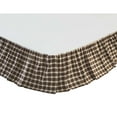 thumbnail image 5 of VHC Brands Rustic & Lodge Farmhouse Rory Bed Skirt, Queen 60x80x16, Chocolate Brown, 5 of 5