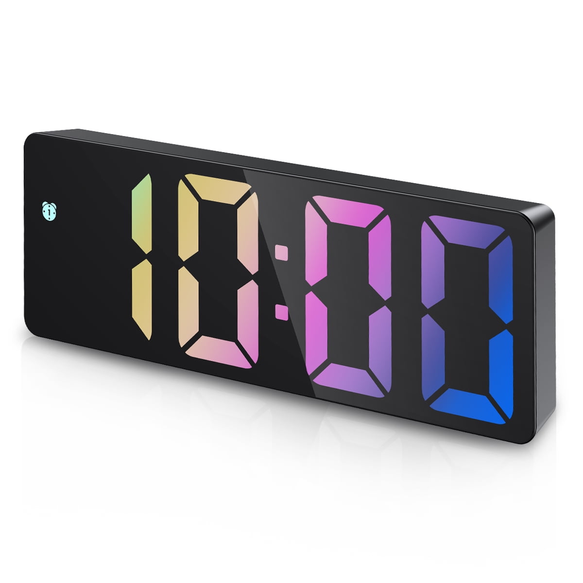 ORIA Digital Alarm Clock, 6.5inch Large Display LED Clock,Multicolor