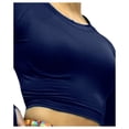 thumbnail image 4 of TOP MANGA LARGA DEPORTIVO MUJER PARA TENIS, YOGA, FIT, GOLF, GYM, GIMNASIA, ATLETISMO, SENDERISMO, ACTIVIDADES AL AIRE LIBRE, PLAYA, COLOR AZUL MARINO, 4 of 4