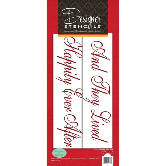 Happily Ever After Cake Stencil by Designer Stencils