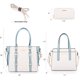 thumbnail image 5 of Set de monedero Montana West, bolso tipo cartera de piel para mujer, 5 of 6