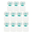 thumbnail image 2 of Lote de 10 botellas vacías de vidrio transparente con tapón de rosca azul de 3 ml. 3ml, 2 of 9