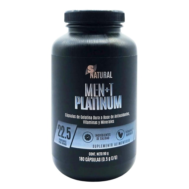 Men+T Platinum 180 capsulas SNatural negro