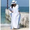 thumbnail image 2 of ORUYROP Tunique Longue Caftan Robe de Nuit Maxi Robe de Plage Décontractée Grande Taille Caftan, 2 of 3