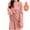 Pink, variant on Chiccall Women's Pajama Tops Fuzzy Textured Warm Pullover Tops Crew Neck Sweater Sleepwear without Pants