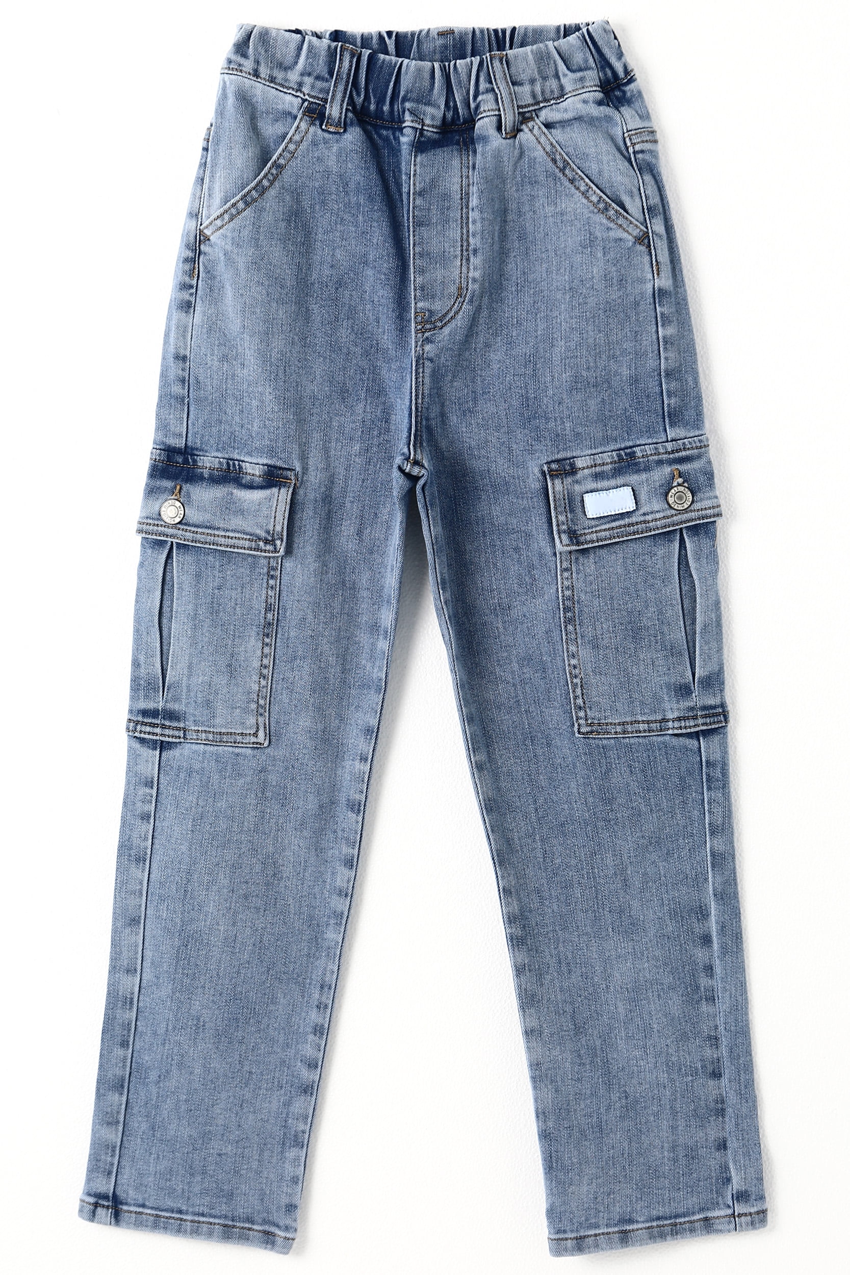 Wonder Nation Boys Distressed Straight Leg Denim Jeans Sizes 4-18