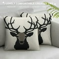 thumbnail image 3 of COMIO  Deer Throw Pillow Covers Deer Pillow Cases Decorative Animal Pillowcase Cushion Cover for Couch Bed Sofa, 3 of 5