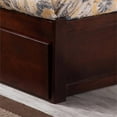 thumbnail image 4 of Orlando Full Wood Platform Bed with Footboard and Full Trundle in Walnut, 4 of 12